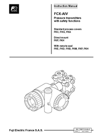 Thumbnail of document Manual - V6 Series FKB Gauge Pressure Transmitter for Remote Seal